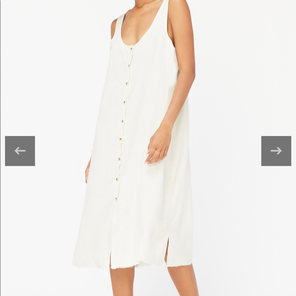 Reversible Silk Dress | L | natural